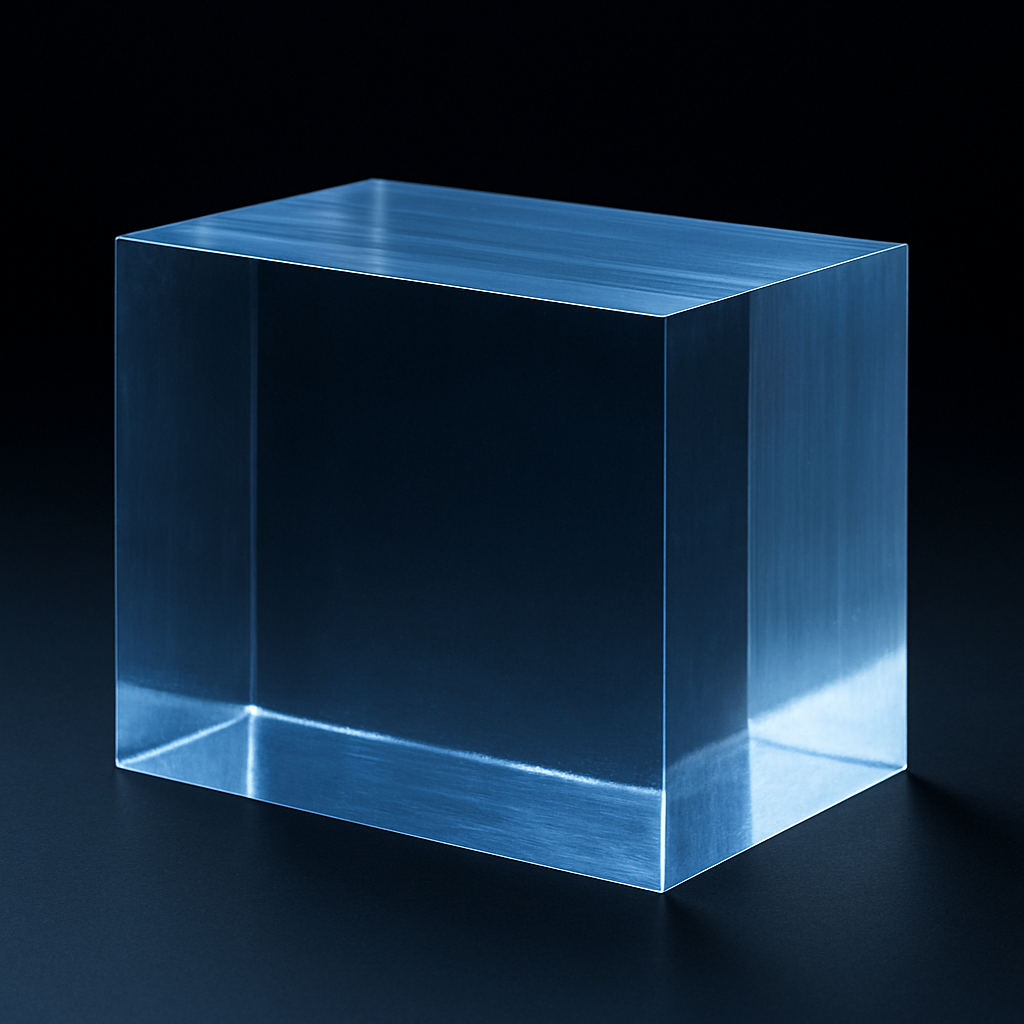 硬化したクリアレジンのブロック